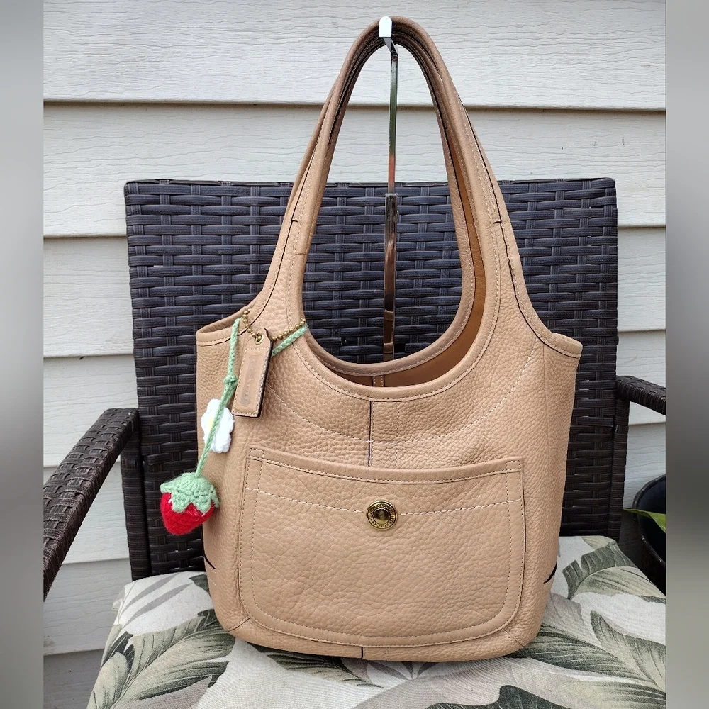 COACH Legacy Pebble Leather Ergo Tote